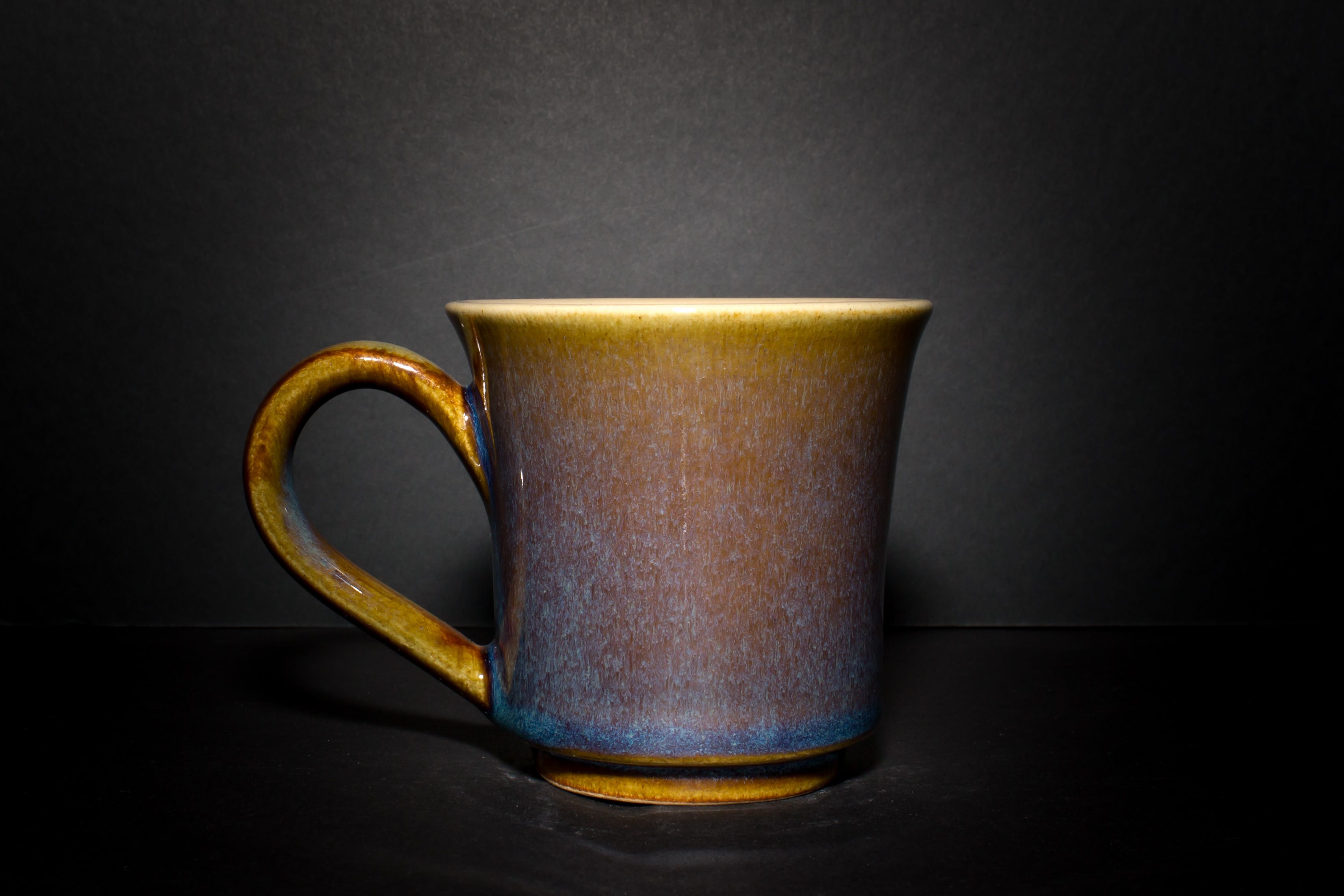 Coffee Cup with Handle (Embossed Pattern) Set of 2
